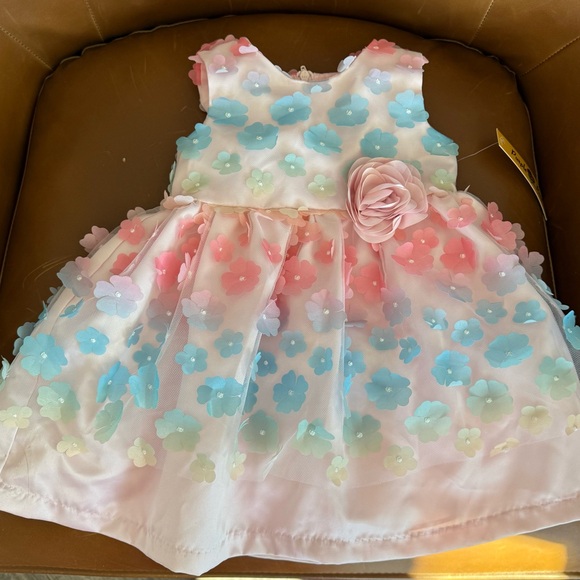 Floral Pastel Kids Formal Dress - Picture 1 of 3